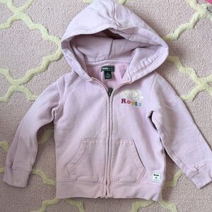 Roots Kids Light Pink Zip-Up Hoodie
